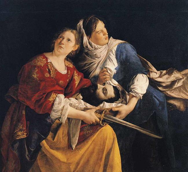 Orazio Gentileschi Judith and Her Maidservant with the Head of Holofernes oil painting picture